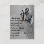 Aandenken Jazzband Visitekaartje (Achterkant)