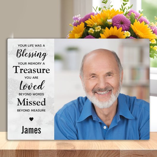 Aandenken met eigen foto familieherinnering fotoplaat