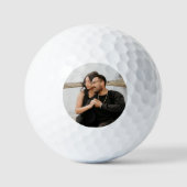 Aandenken met eigen foto van koppel golfballen (Voorkant)