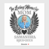 Aandenken Moeder op maat auto stickers (Vel)