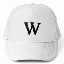 aandenken Monogram initiaal zwart cadeau