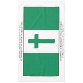 Aandenken | NIGERIA FLAG | Grote scripts voor meer Tafelkleed (Voorkant)
