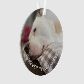 Aandenken Pootafdrukken In Uw Hart Ornament (voorkant)