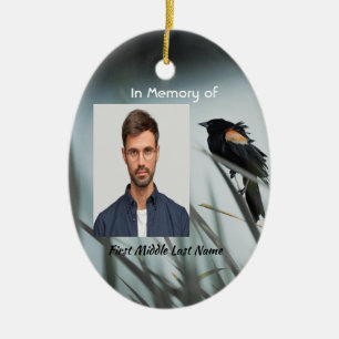 Aandenken Red-wing Blackbird Keramisch Ornament