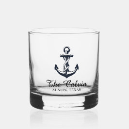 Aandenken Schepen Anker Whisky Glas