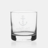 Aandenken Schepen Anker Whisky Glas (Achterkant)