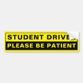 Aandenken sticker vriendelijkheid op bumper (Voorkant)