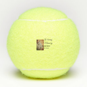 Aandenken ter liefdevolle herinnering voeg huisdie tennisballen