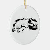 Aandenken Terrier, Rustend en Gereed Keramisch Ornament (Rechts)