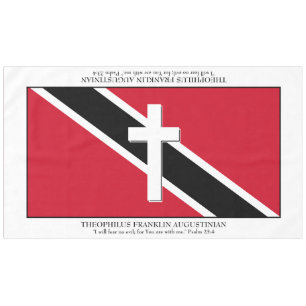 Aandenken TRINIDAD FLAG Grote scripts voor mee Tafelkleed