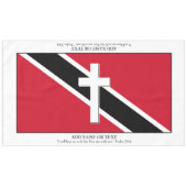 Aandenken | TRINIDAD FLAG | Grote scripts voor mee Tafelkleed (Voorkant (Horizontaal))