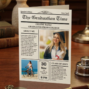 Aandenken uitnodiging voor afstudeer nieuws - Prin