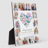 Aandenken Vlinder Hart Foto Collage Fotoplaat (Zijkant)