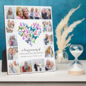 Aandenken Vlinder Hart Foto Collage Fotoplaat (Zijkant)