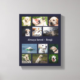 Aandenken voor huisdierliefhebbers canvas afdruk