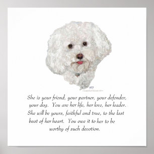 Aandenken, Vrouwelijke Hond Poster