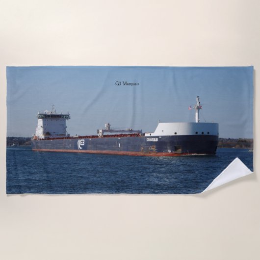 Aandoeken van het strand van G3 Marquais Strandlaken (Voorkant)