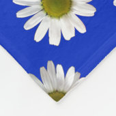 Aandoeningen voor bloemflorale afdruk op kobaltbla fleece deken (Hoek)