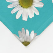 Aandoeningen voor bloemflorale afdruk op turquoise fleece deken (Hoek)