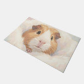 Aandoenlijk Fluffy Cavia Portret Deurmat (Schuin)