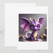 aandoenlijke babydraak kaart (Voorkant / Achterkant)