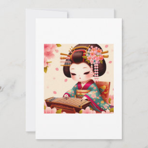 aandoenlijke geisha kaart