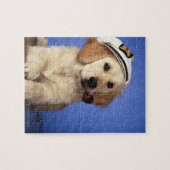 Aandovende pet, rookpijp vasthouden legpuzzel (Horizontaal)