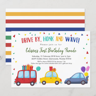 Aandrijving door de Birthday Party-parade van Kind Kaart