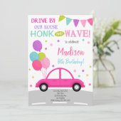 Aandrijving op uitnodiging, Birthday Parade nodigt Kaart (Staand voorkant)