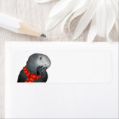 Aanduidels voor Afrikaanse grijze kerstcadeautjes Etiket (Insitu)