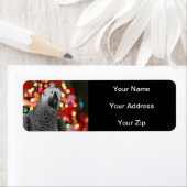 Aanduidels voor Afrikaanse grijze kerstcadeautjes Etiket (Insitu)