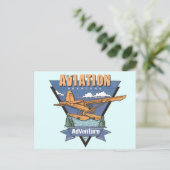 Aanduiding luchtvaartseizoen briefkaart (Staand voorkant)