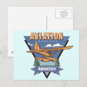 Aanduiding luchtvaartseizoen briefkaart (Voorkant / Achterkant)