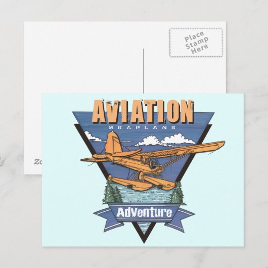 Aanduiding luchtvaartseizoen briefkaart (Voorkant / Achterkant)