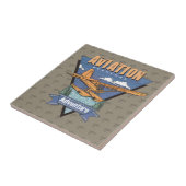 Aanduiding luchtvaartseizoen tegeltje (Zijkant)