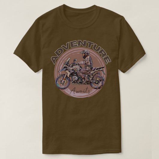 Aanduiding motorfietsavontuur t-shirt (Design voorkant)