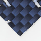 Aanduiding van Aquarius op blauwe koolstofvezel Fleece Deken (Hoek)