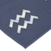 Aanduiding van Aquarius op blauwe koolstofvezel Tafelkleed (Gekanteld)