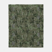 Aanduiding van Aquarius op olijfgroene digitale ca Fleece Deken (Voorkant)