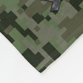 Aanduiding van Aquarius op olijfgroene digitale ca Fleece Deken (Hoek)