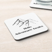 Aanduiding van avontuurlijk papier  bier onderzetter (Linkerzijde)