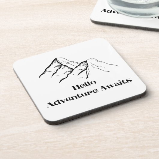 Aanduiding van avontuurlijk papier  bier onderzetter (Linkerzijde)