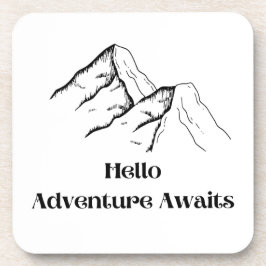 Aanduiding van avontuurlijk papier  bier onderzetter