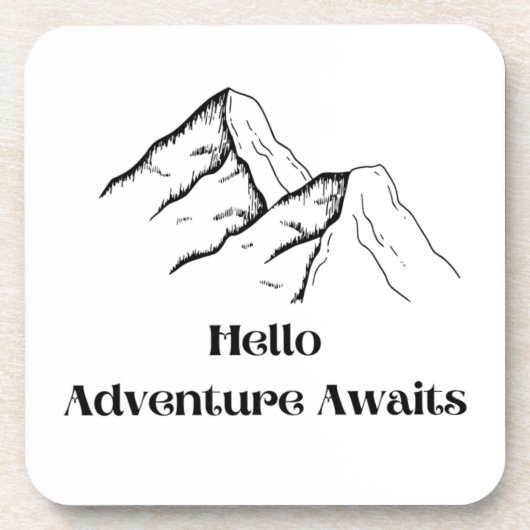 Aanduiding van avontuurlijk papier  bier onderzetter (Voorkant)