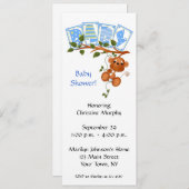 Aanduiding van Baby shower Kaart (Voorkant / Achterkant)