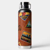 Aanduiding van de gevarenverpakking waterfles (Achterkant)