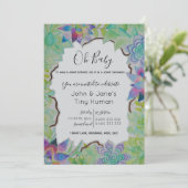 Aanduiding van het Baby shower Kaart (Staand voorkant)