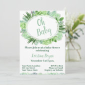 Aanduiding van het Baby shower Kaart (Staand voorkant)