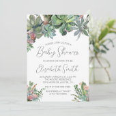 Aanduiding van het Baby shower Kaart (Staand voorkant)