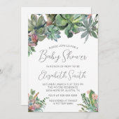 Aanduiding van het Baby shower Kaart (Voorkant / Achterkant)